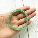 Green Aventurine Bracelet, Men's & Women's Jewelry, Big Beads Charm Wrist