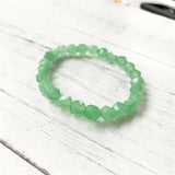 Green Aventurine Bracelet, Men's & Women's Jewelry, Big Beads Charm Wrist