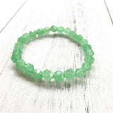 Green Aventurine Bracelet, Men's & Women's Jewelry, Big Beads Charm Wrist