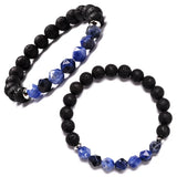 8MM Natural Gem Stone Beads Bracelet Couple Jewelry
