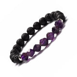 8MM Natural Gem Stone Beads Bracelet Couple Jewelry