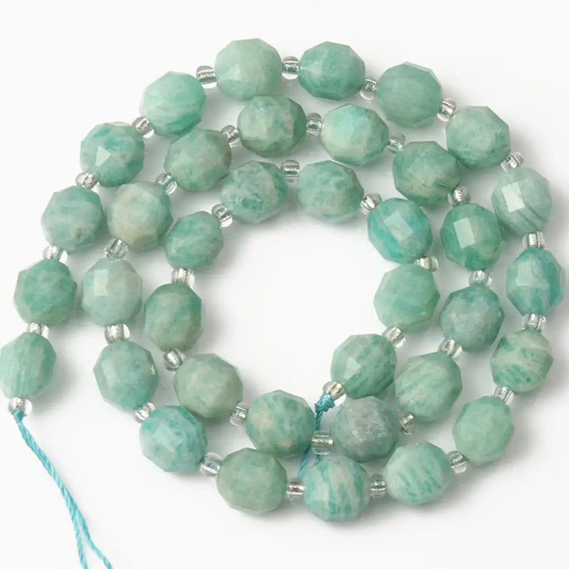 8MM Natural Amazonite Stone Beads Round Spacer Beads 15Inch