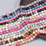 8MM Chalcedony Agates Jades Beads Loose Spacer Beads For Jewelry Making