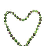 8MM Green Rubys Epidote Zoisite Heart Beads for DIY Jewelry
