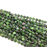 8MM Green Rubys Epidote Zoisite Heart Beads for DIY Jewelry