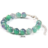 8MM Natural Stone Wrap Bracelet Amethysts Labradorite Garnet Crystal