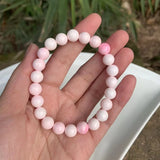 Natural Pink Queen Shell Bead Bracelet for Women