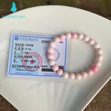 Natural Pink Queen Shell Bead Bracelet for Women