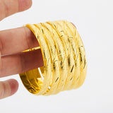 8MM European Middle East Bangles African Dubai Bracelets