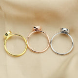 8MM Round Breast Milk Keepsake Resin Ring Settings