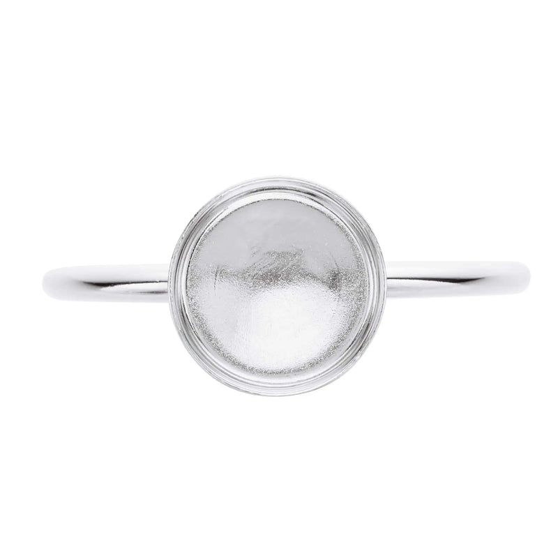8MM Round Breast Milk Keepsake Resin Ring Settings