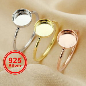 8MM Round Breast Milk Keepsake Resin Ring Settings