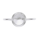 8MM Round Breast Milk Keepsake Resin Ring Settings