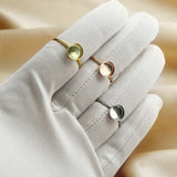 8MM Round Breast Milk Keepsake Resin Ring Settings
