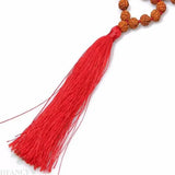 8MM Rudraksha Tassels Knot Necklace 108 Beads