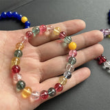 8MM Sapphire Quartz Beaded Bracelet for Women