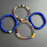 8MM Sapphire Quartz Beaded Bracelet for Women