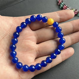 8MM Sapphire Quartz Beaded Bracelet for Women