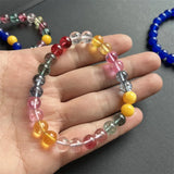 8MM Sapphire Quartz Beaded Bracelet for Women