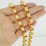 8MM Stainless Steel Silver/Gold Link Chain Necklace or Bracelet