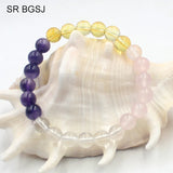 8MM Natural Stone Round Bead Stretch Bracelet
