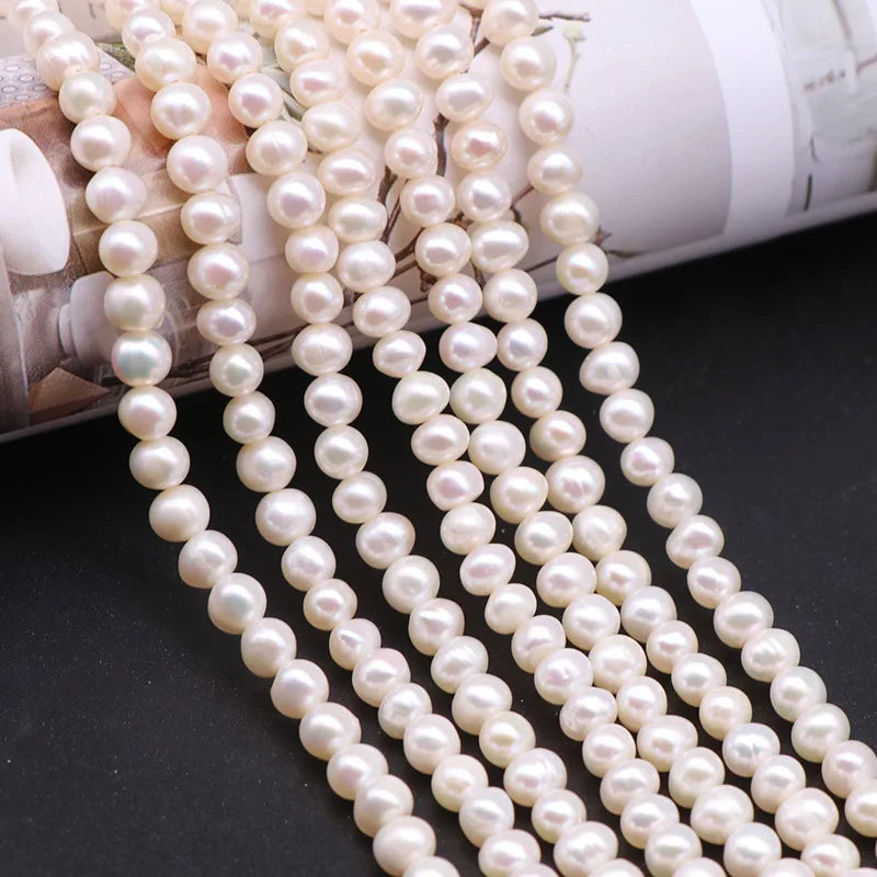 8MM White/Pink/Purple Natural Pearl 925 Silver Necklace Chain Wedding Jewelry