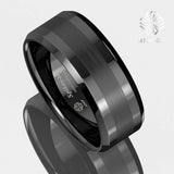 8Mm Tungsten Carbide Wedding Band Mens Jewelry