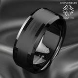 8Mm Tungsten Carbide Wedding Band Mens Jewelry