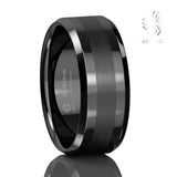 8Mm Tungsten Carbide Wedding Band Mens Jewelry