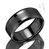 8Mm Tungsten Carbide Wedding Band Mens Jewelry