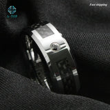8mm Tungsten Carbide Men's Wedding Ring