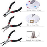 8PC Jewelry Making Tool Set with Pliers and Scissor - Beading DIY Kit
