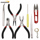 8PC Jewelry Tools Set with Pliers and Scissor Beading Tool Kit for DIY