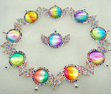 Quartz Crystal Tiger Opal Eye Pendant DIY Necklace