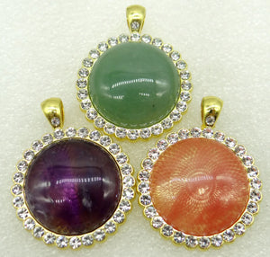 Natural Stone Quartz Crystal Pendant Diy Jewelry Making