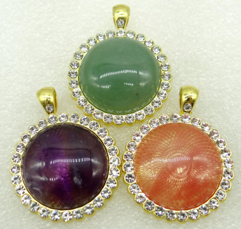 Natural Stone Quartz Crystal Pendant Diy Jewelry Making