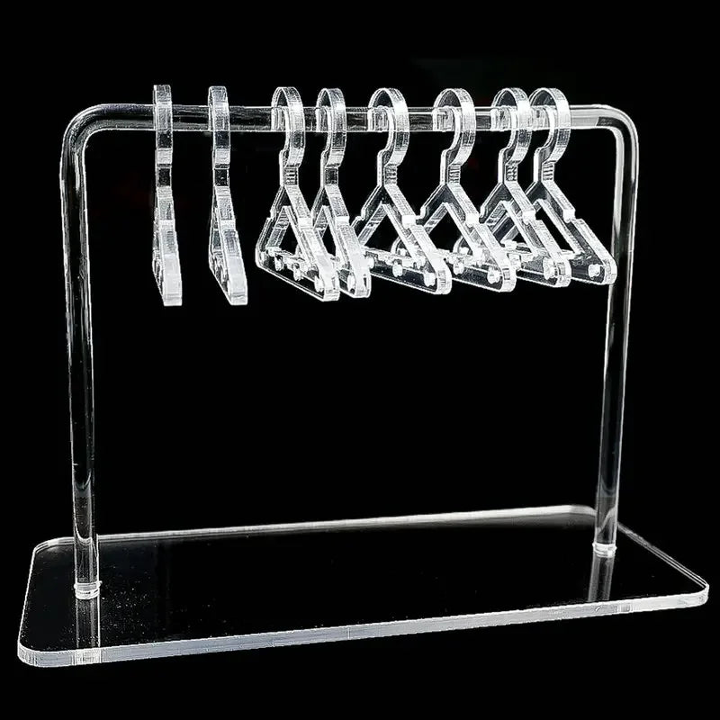 8PCS Clear Acrylic Jewelry Display Rack Earrings Hanging Stand
