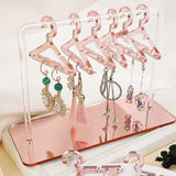 8PCS Clear Acrylic Jewelry Display Rack Earrings Hanging Stand