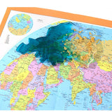 8PCS Intercontinental Map Epoxy Resin Silicone Mold Coaster
