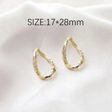 8PCS Abstract Pendant Eardrop for Jewelry Making Supplies
