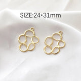 8PCS Abstract Pendant Eardrop for Jewelry Making Supplies