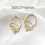 8PCS Abstract Pendant Eardrop for Jewelry Making Supplies