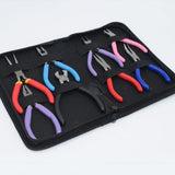 8PCS Jewelers Plier Set 4.5'' Beading Tool Kit Jewelry Making DIY Tools