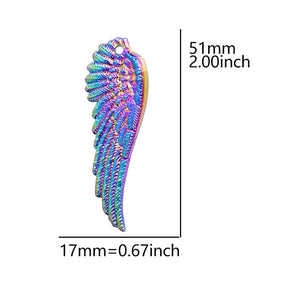 8PCS Animal Wings Pendant Charm for Jewelry DIY