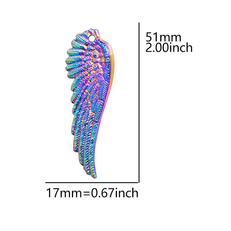 8PCS Animal Wings Pendant Charm for Jewelry DIY