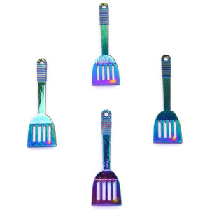 8PCS Kitchen Spatula Pendant Charm Alloy for Jewelry DIY