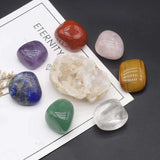 8PCS Natural Stone Mixed Rose Quartz Crystal Agate Reiki Healing Gemstone
