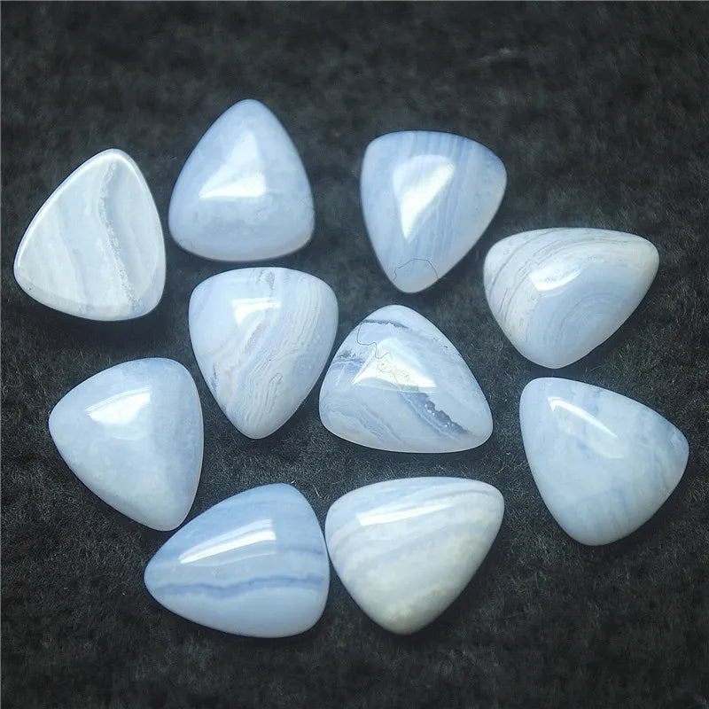 8PCS Agate Cabochons 11X13MM Triangle Shape DIY Jewelry Accessoreis