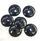 8PCS Gemstone Cabochons Yellow Tiger Eye Stone Rose Quartz Jade DIY 25MM