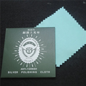 8PCS Silver Polishing Cloth Anti-Tarnish Cotton Material
